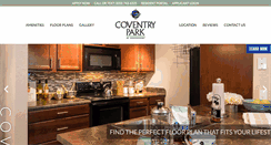 Desktop Screenshot of coventryparkliving.com